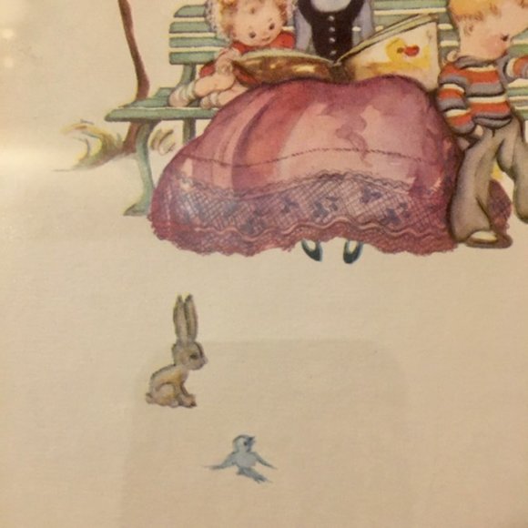 Litho Prints Set of Two Mother and Children 1957 Donald Art Co. Gloria Briksen - Picture 2 of 7